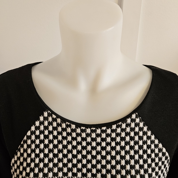Black and White Checkered Dress L - Picture 2 of 15